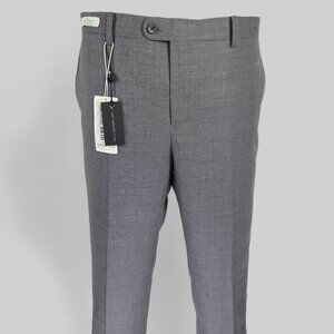 NWT John Varvatos U.S.A Unhemmed Trim Fit Wool Dress Pants W32xL36.5